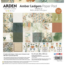Arden Creative Studio - Amber Ledgers - 12in x 12in Paper Pad