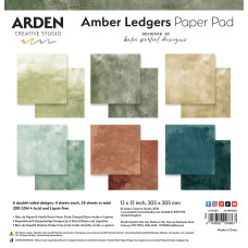 Arden Creative Studio - Amber Ledgers - Solids 12in x 12in Paper Pad