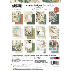 Arden Creative Studio - Amber Ledgers - 6in x 8in Paper Pad