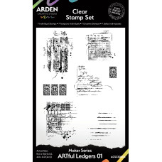 Arden Creative Studio - Maker Series - ARTful Ledgers Clear Stamp Set