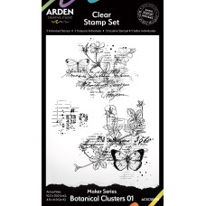 Arden Creative Studio - Maker Series - Botanical Clusters 01 Clear Stamp Set