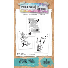 Beneath the Brambles - Meadow Ledger 4in x 6in Layering Stencil Set