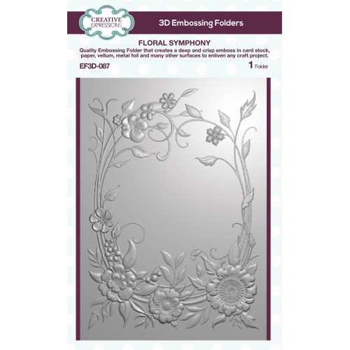 Creative Expressions - 3D Embossing Folder - Floral Symphony