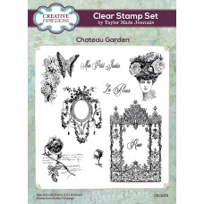 Taylor Made Journals - Clear Stamp Set - Chateau Garden