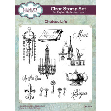 Taylor Made Journals - Clear Stamp Set - Chateau Life