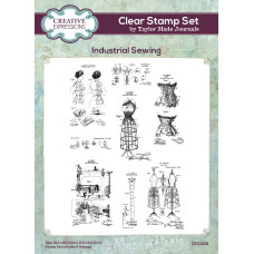Taylor Made Journals - Clear Stamp Set - Industrial Sewing