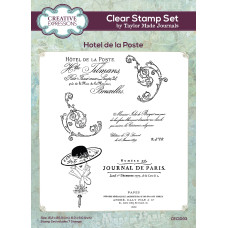 Taylor Made Journals - Clear Stamp Set - Hotel de la Poste