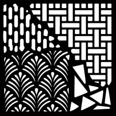 Woodware - Stencil - Torn Fragments