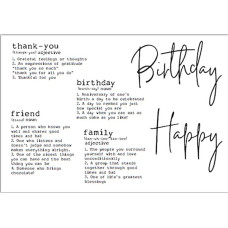 Julie Hickey Designs - Dictionary Definitions Stamp Set Julie Hickey Designs - Dictionary Definitions Stamp Set