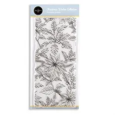 Jamie Rodgers Crafts - Christmas Wishes Collection - Poinsettia Melody DL Stamp