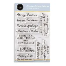 Jamie Rodgers Crafts - Christmas Wishes Collection - Christmas Sentiments Stamps