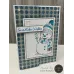 Jamie Rodgers Crafts - Christmas Wishes Collection - Snowflake Stripes DL Stamp