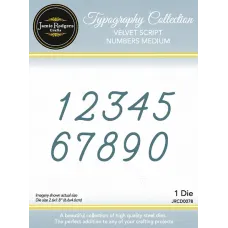 Jamie Rodgers Crafts - Typography Collection - Velvet Script Numbers Medium