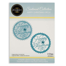 Jamie Rodgers Crafts - Sentiment Collection - Happy Christmas Circle Die Set