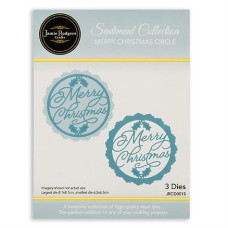 Jamie Rodgers Crafts - Sentiment Collection - Merry Christmas Circle Die Set
