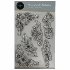Jamie Rodgers Crafts - Floral Wonder Collection - Borders And Corners Stamp Set