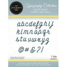 Jamie Rodgers - Typography Collection - Velvet Script Lower Case Small 