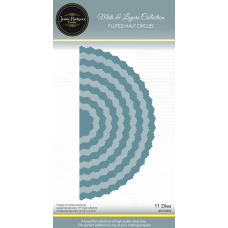 Jamie Rodgers Crafts - Mats & Layers Collection - Fluted Half Circles Die Set
