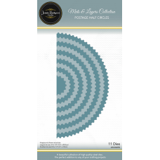 Jamie Rodgers Crafts - Mats & Layers Collection - Postage Half Circles Die Set