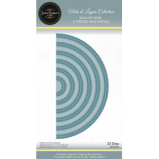Jamie Rodgers Crafts - Mats & Layers Collection - Scallop Edge & Pierced Half Circles