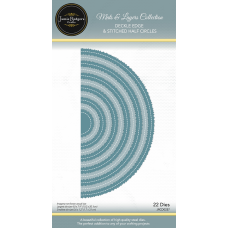Jamie Rodgers Crafts - Mats & Layers Collection - Deckle Edge & Stitched Half Circles