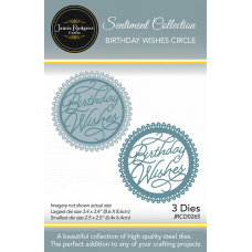 Jamie Rodgers Crafts - Sentiment Collection - Birthday Wishes Circle
