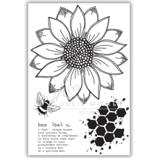 Julie Hickey Designs - Sunflower Bee Stamp Set