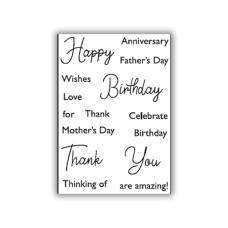 Julie Hickey Designs - Everyday Sentiments A7 Stamp Set