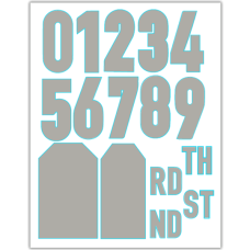 Julie Hickey Designs - Numbers & Tags Die Set Julie Hickey Designs - Numbers & Tags Die Set