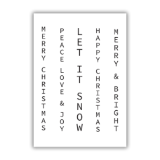 Julie Hickey Designs - Vertical Christmas Sentiments A7 Stamp Set Julie Hickey Designs - Vertical Christmas Sentiments A7 Stamp Set