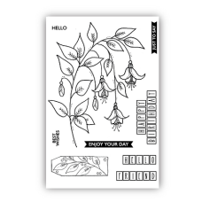 Julie Hickey Designs - Fuchsia A6 Stamp Set Julie Hickey Designs - Fuchsia A6 Stamp Set