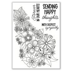 Julie Hickey Designs - Blooming Bouquet A5 Stamp Set