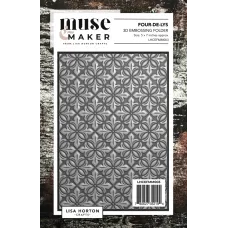 Lisa Horton Crafts - Muse & Maker - Four de Lys 5" x 7" 3D Embossing Folder