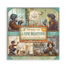 Stamperia - A New Beginning - 12"x12" Single Faced Scrapbooking Pad Stamperia - A New Beginning - 12"x12" Single Faced Scrapbooking Pad