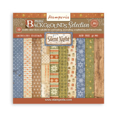 Stamperia - Silent Night - 12"x12" Backgrounds Scrapbooking Pad Stamperia - Silent Night - 12"x12" Backgrounds Scrapbooking Pad