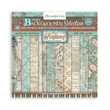 Stamperia - Symphony - 12x12 Backgrounds Scrapbooking Pad
