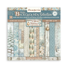 Stamperia - White Christmas - 12"x12" Backgrounds Scrapbooking Pad Stamperia - White Christmas - 12"x12" Backgrounds Scrapbooking Pad