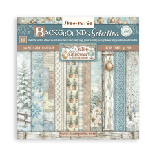 Stamperia - White Christmas - 8"x8" Backgrounds Scrapbooking Pad Stamperia - White Christmas - 8"x8" Backgrounds Scrapbooking Pad