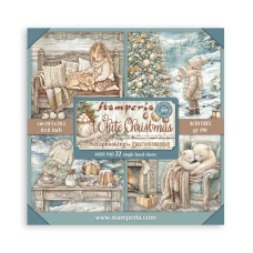 Stamperia - White Christmas - 8"x8" Single Faced Scrapbooking Pad Stamperia - White Christmas - 8"x8" Single Faced Scrapbooking Pad