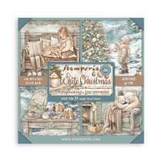 Stamperia - White Christmas - 12"x12" Single Faced Scrapbooking Pad Stamperia - White Christmas - 12"x12" Single Faced Scrapbooking Pad