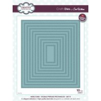 Noble Collection - Double Pierced Rectangles - Set B Noble Collection - Double Pierced Rectangles - Set B