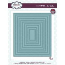 Noble Collection - Double Pierced Rectangles - Set B Noble Collection - Double Pierced Rectangles - Set B