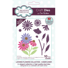 Sue Wilson - Layered Flower Collection - Coneflower