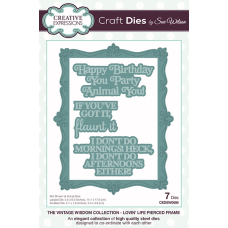 Sue Wilson - The Vintage Wisdom Collection - Lovin’ Life Pierced Frame 