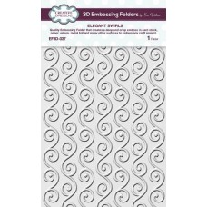 3D Embossing Folder - Elegant Swirls