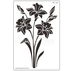 Sweet Poppy Stencils - Daffodils Stencil