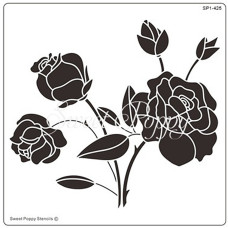 Sweet Poppy Stencils - Summer Blooms Stencil