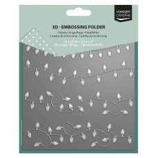 Vaessen Creative - 3D Embossing Folder - Christmas Bulbs