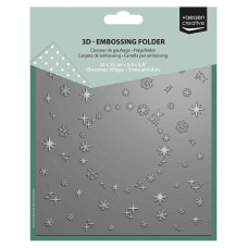 Vaessen Creative - 3D Embossing Folder - Snow & Stars