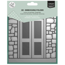 Vaessen Creative - 3D Embossing Folder - Christmas Door